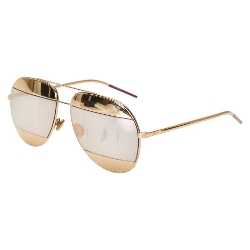 楽天市場】Dior ディオール CDロゴ ブラウン ゴールド メタル 2289 43