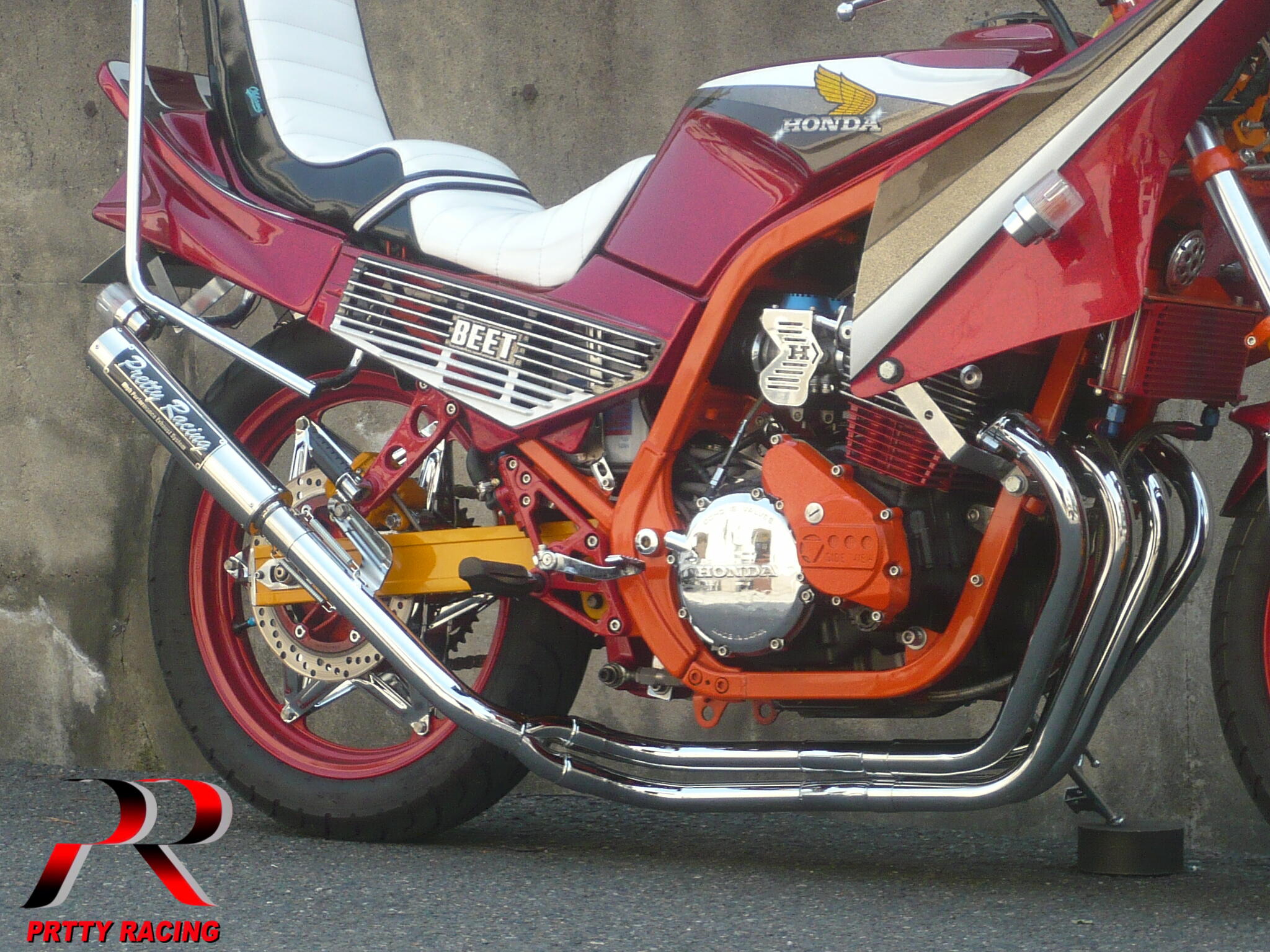 楽天市場】HONDA CBR400F 分割式 42.7π (改タイプ2) PRETTY管 マフラー