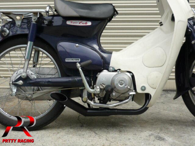 楽天市場】HONDA スーパーカブ PRETTYショート管 黒 マフラー