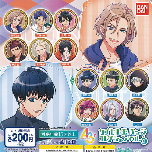 楽天市場】A3 カプセル 缶バッジ コレクション vol.6 全12種+