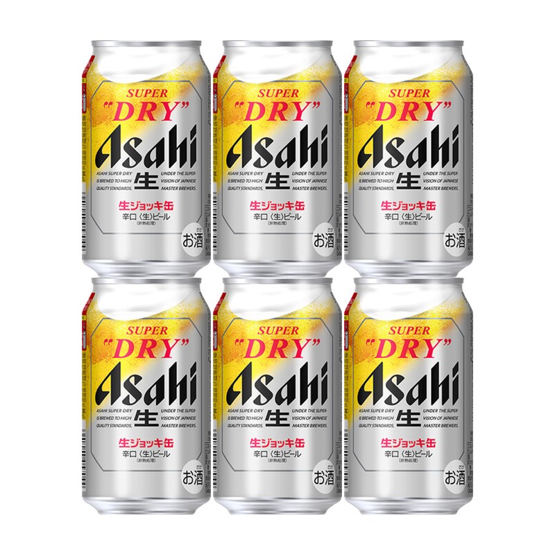 楽天市場】[6缶パック] アサヒ 生ジョッキ缶 スーパードライ 340ml×6本