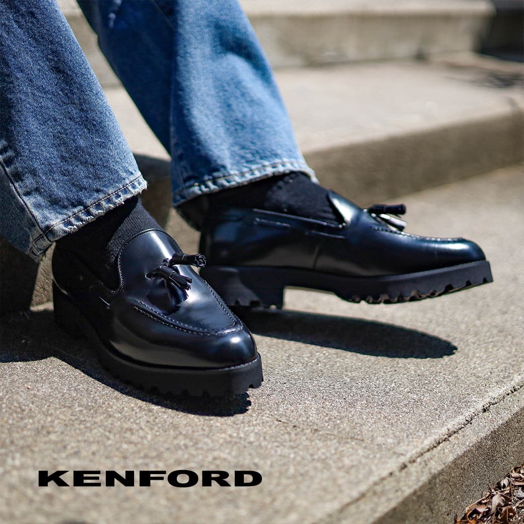 楽天市場】・KENFORD｜W Tank Sole Paisley Embossed Loafers Leather