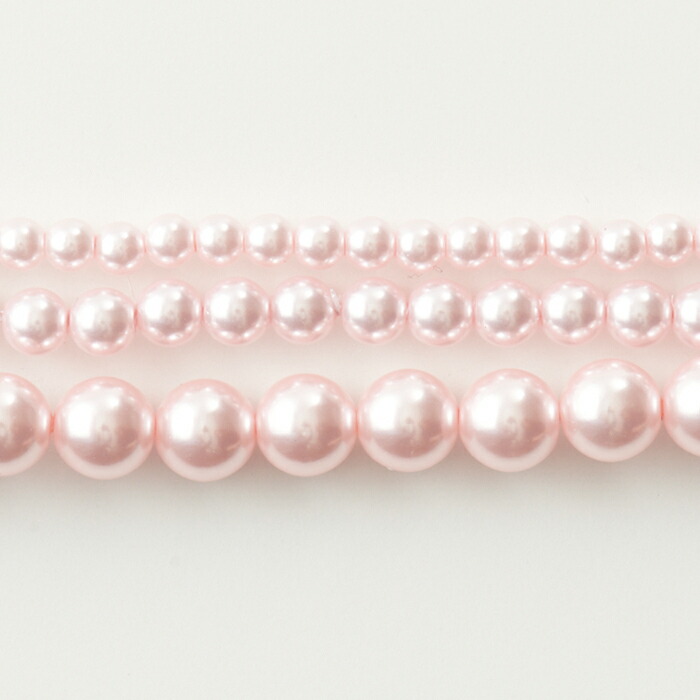 楽天市場】日本製樹脂パール 6mm ピンク【国産/アクリルパール/パール