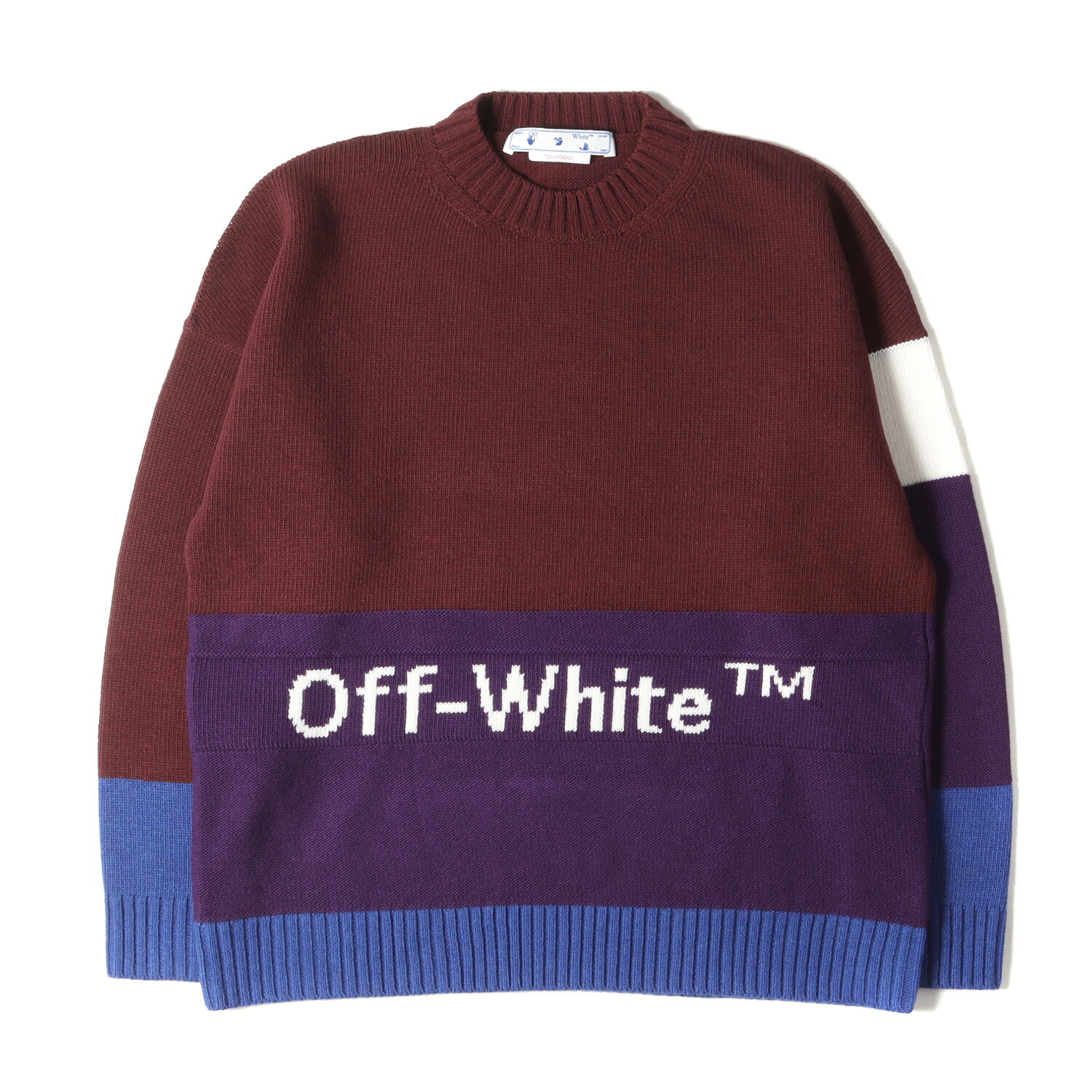 楽天市場】オフホワイト OFF-WHITE メンズ セーター ニット トップス