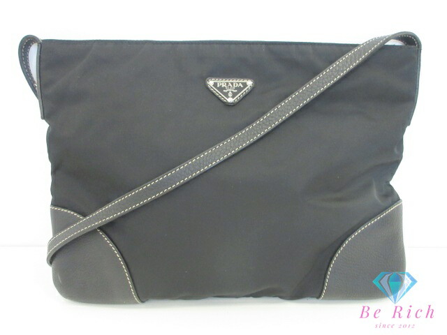 楽天市場】プラダ PRADA ショルダーバッグ ポコノ ブラック 黒