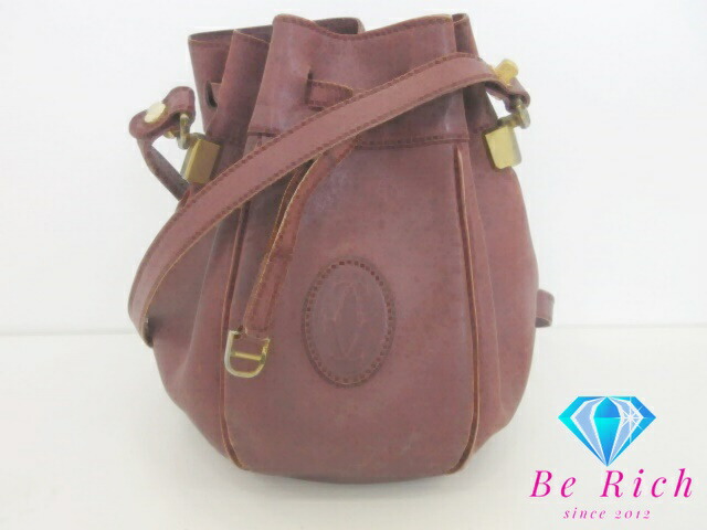 楽天市場】【バッグ】Cartier カルティエ マストライン 巾着型