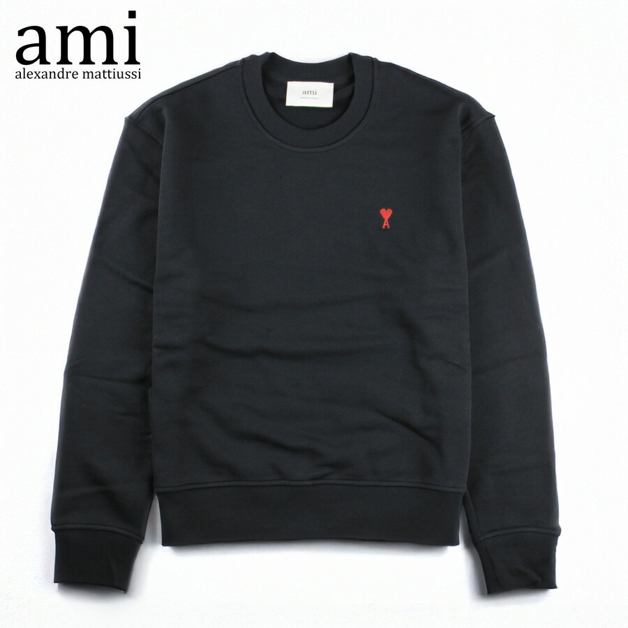 楽天市場】AMI Paris スウェット アミ パリス Black Ami de Coeur