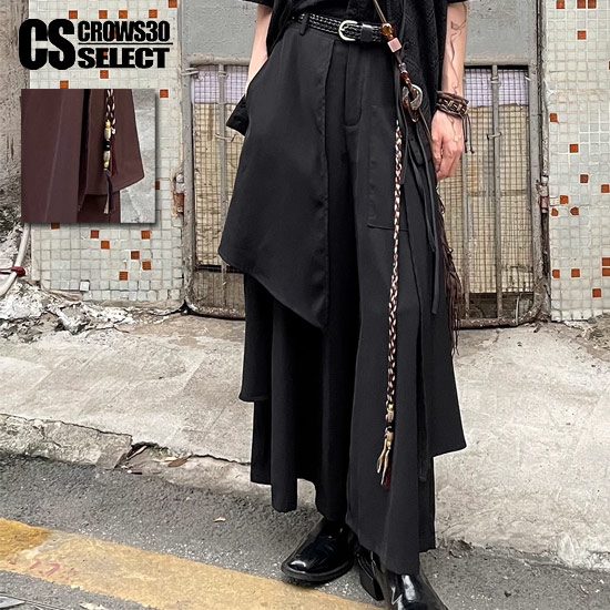 楽天市場】ガウチョパンツ メンズ モード系 ガウチョパンツ レディース