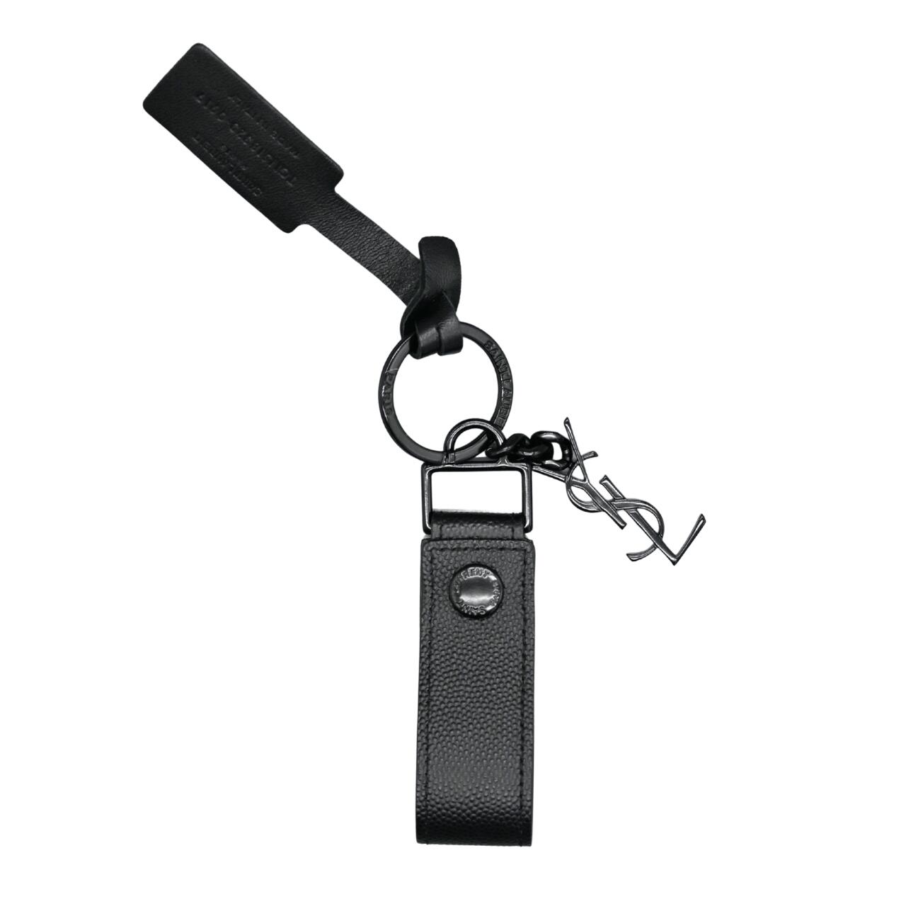 楽天市場】サンローラン SAINT LAURENT キーリング YSLロゴ ブラック