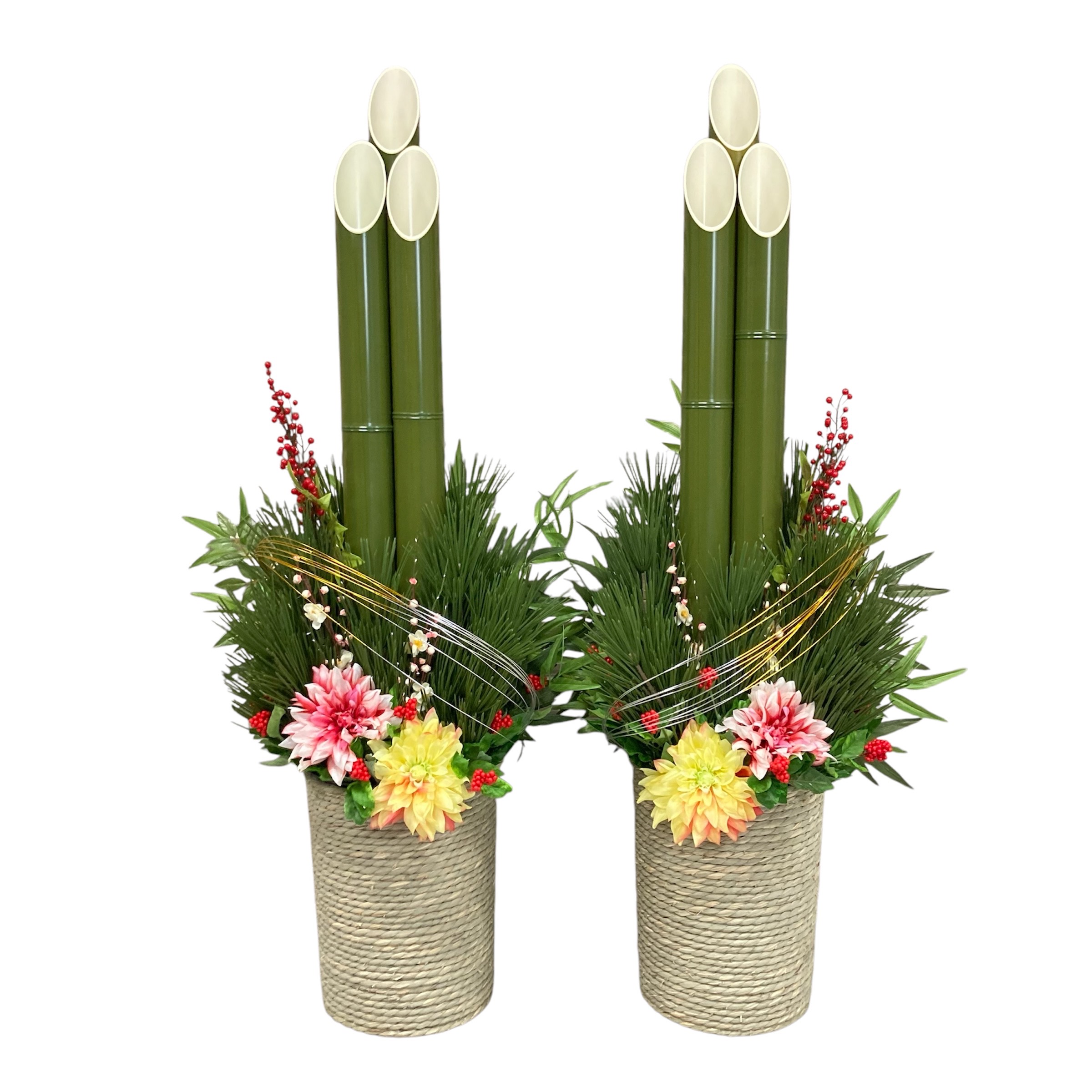 楽天市場】青竹門松（左右2台セット） : 三木竹材店