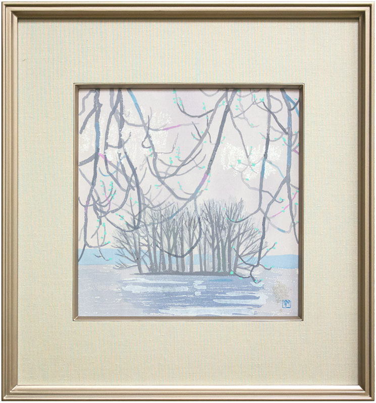 楽天市場】東山魁夷 生前作「 雲立つ嶺 」 リトグラフ 版画 【中古