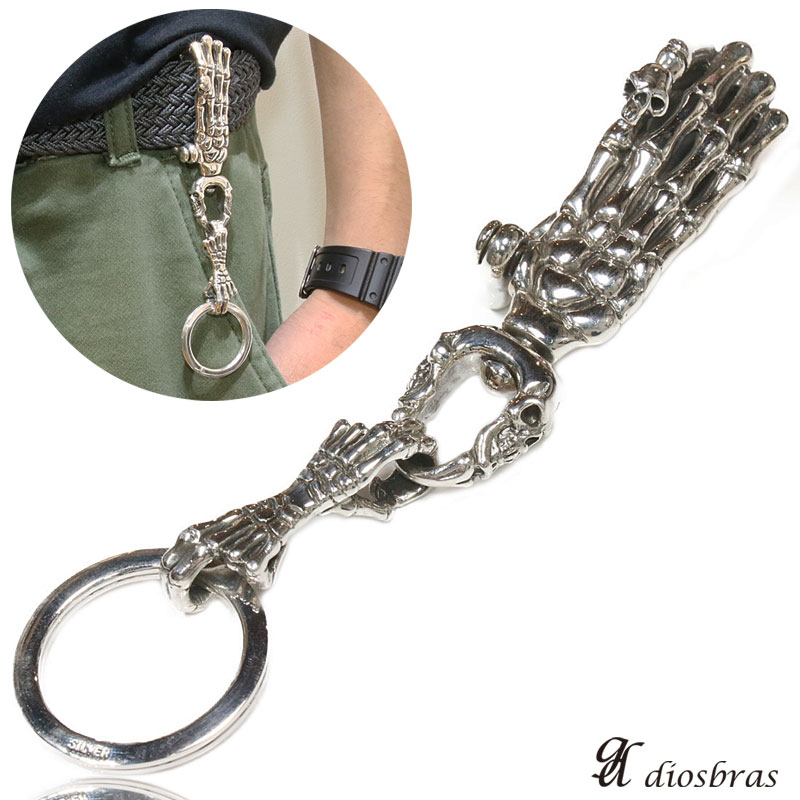 楽天市場】スカル シルバーキーチェーン シルバーアクセサリー メンズ