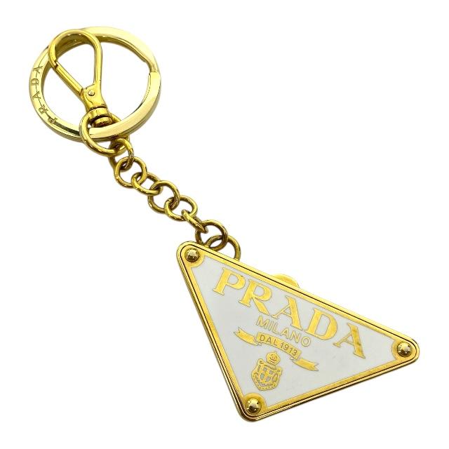 楽天市場】プラダ キーホルダー PRADA ロゴ入りメタル プレート