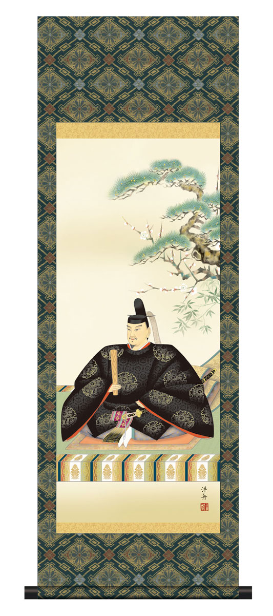 楽天市場】【天神様】天神様 スタンド付セットミニ掛け軸『菅原道真公