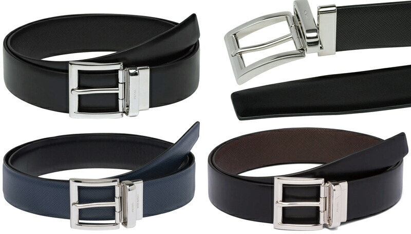 楽天市場】PRADA プラダ メンズレザーベルトベルトエンドエナメル