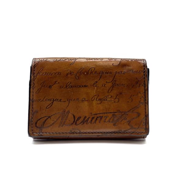 楽天市場】Berluti ベルルッティ カリグラフィ レザー カードケース