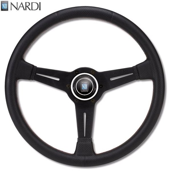楽天市場】NARDI ナルディ N754 スウェード&ブラックスポーク ディープ
