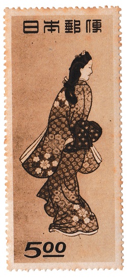 楽天市場】【現品限り】 「見返り美人」 銘版つき単片 切手趣味週間 5