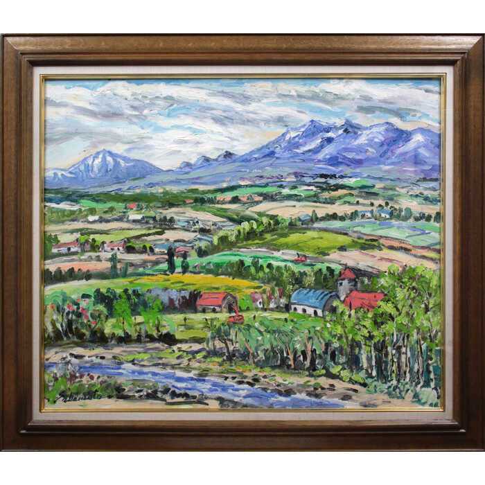 楽天市場】絵画 笹原亮 水彩画 『池畔の春（道庁）』 池 風景 北海道