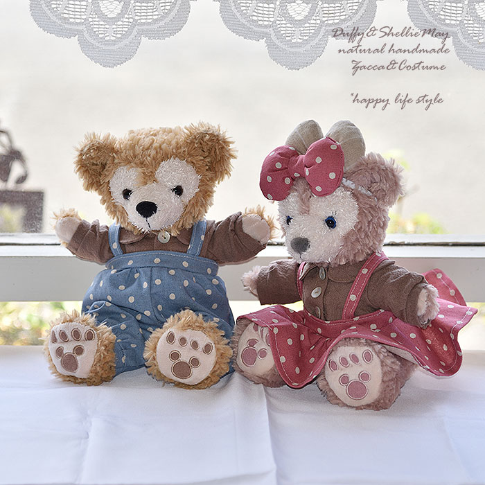 楽天市場】ダッフィー*シェリーメイコスチューム☆Sサイズ43cm☆水玉