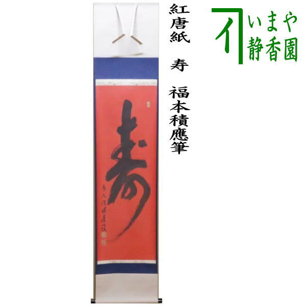 楽天市場】【茶器/茶道具 掛軸（掛け軸）】 一行 渓梅一朶香 福本積應