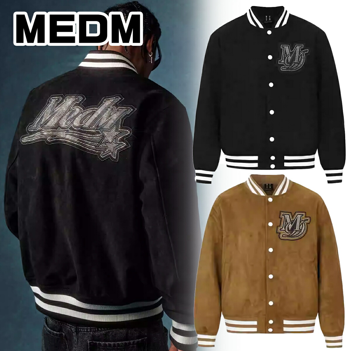 楽天市場】MEDM ミスターエンジョイダマネー スタジャン ロゴ