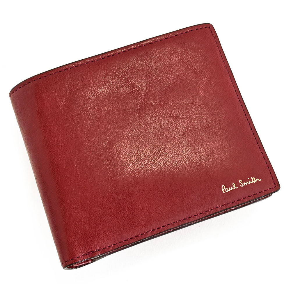 楽天市場】展示品箱なし ポールスミス 財布 二つ折り財布 赤(レッド