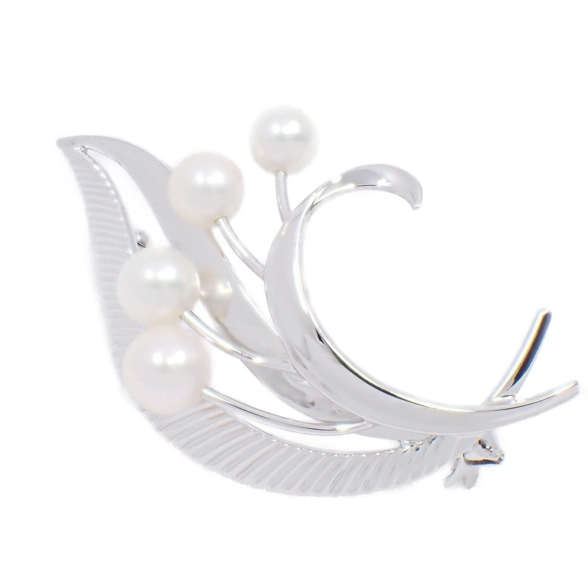楽天市場】ミキモト ブローチ レディース リーフモチーフ 11Pパール