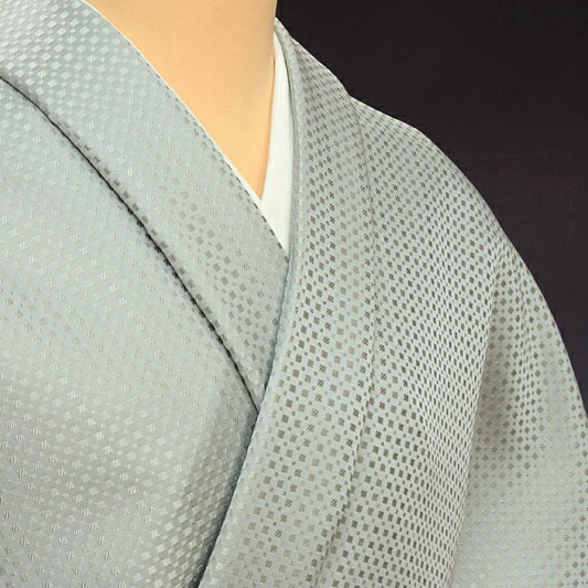 楽天市場】色無地 タイル文 鳩羽鼠色【反物1反・胴裏1枚・共色八掛1枚