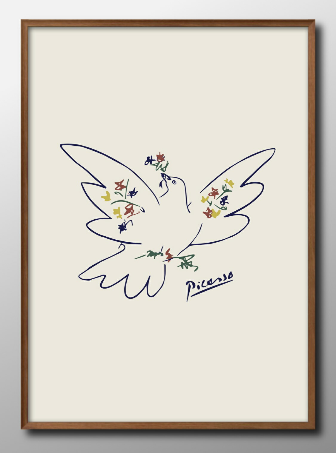楽天市場】ピカソ 絵画 平和の鳩 アートポスター 送料無料 【複製