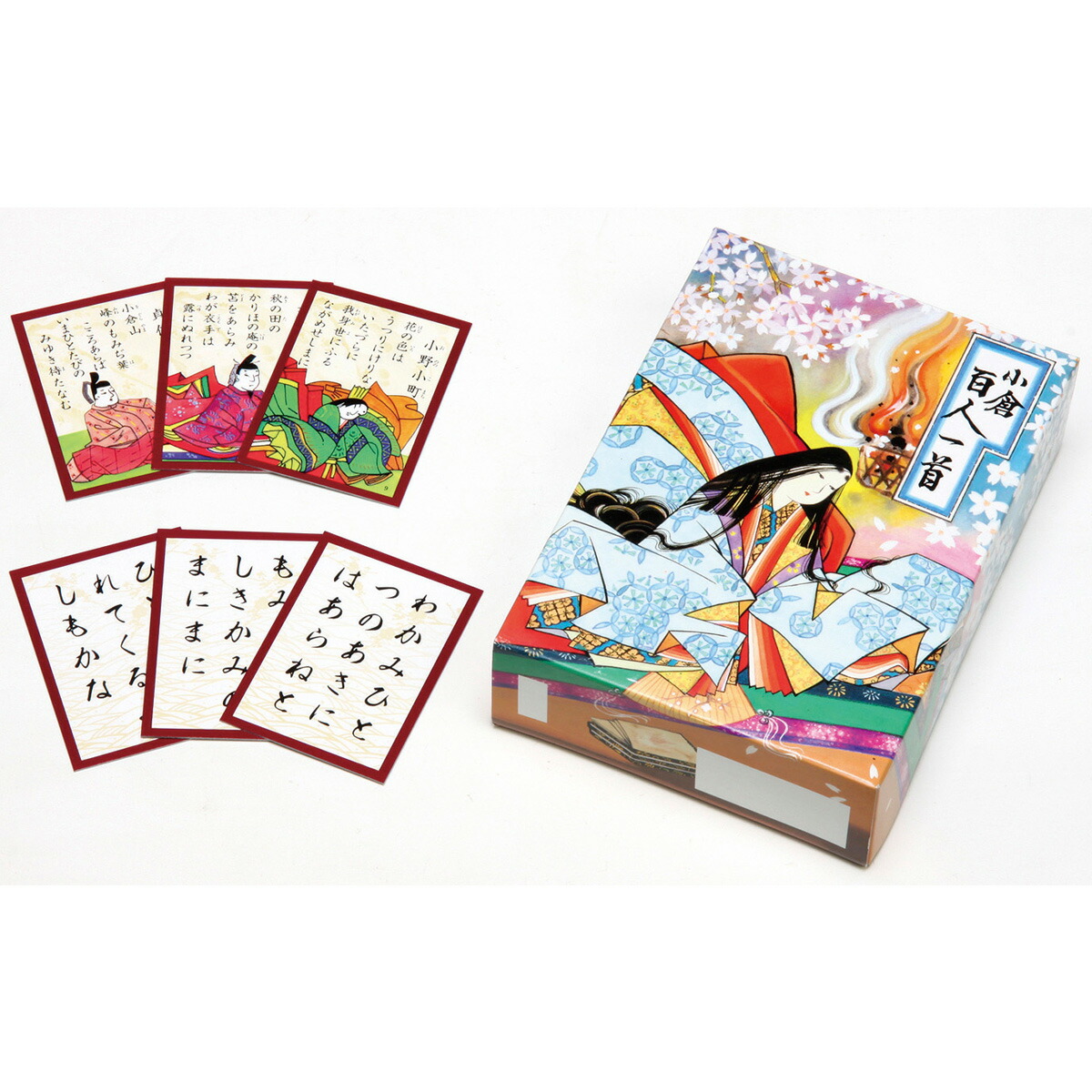 楽天市場】百人一首 知育 かるた 小倉百人一首 曲水 カード 知育玩具