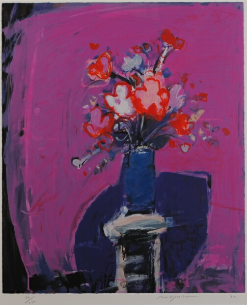 楽天市場】【作家名】吉岡耕二 【作品名】花・1 花 絵画 抽象画 静物