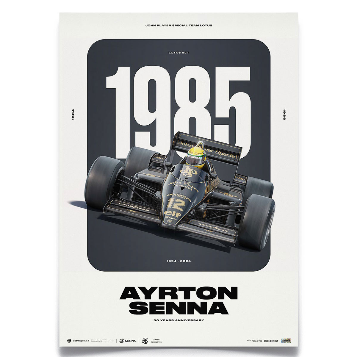 楽天市場】ポスター オートモビリスト アイルトン・セナ マクラーレン