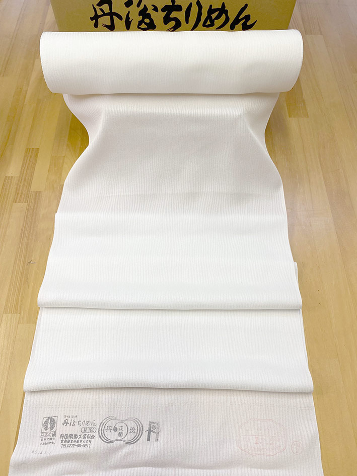 楽天市場】【丹後ちりめん】 シャリ感 透け感のある夏物着物用紋紗 白