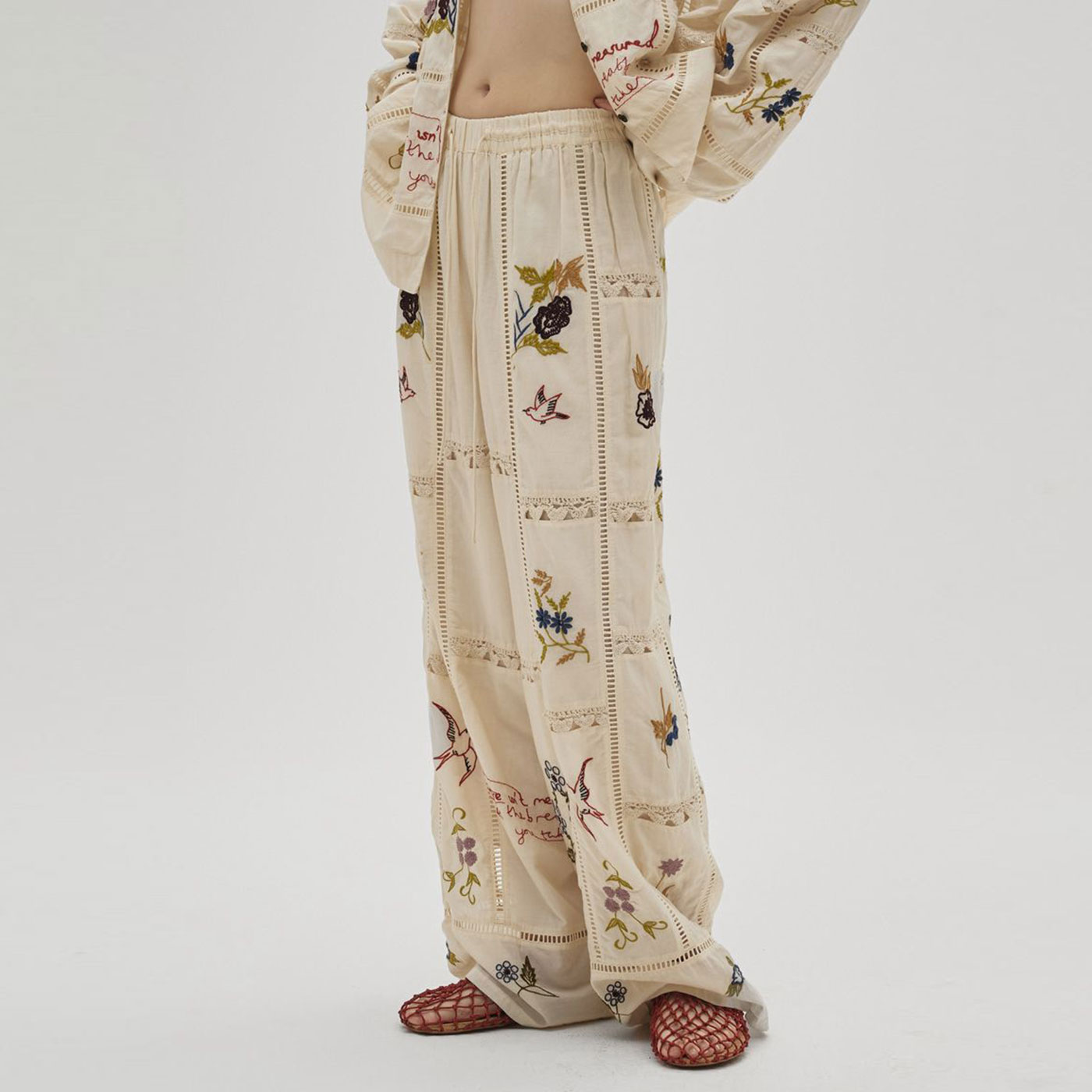 楽天市場】TODAYFUL トゥデイフル Embroidery Patchwork Trousers 刺繍