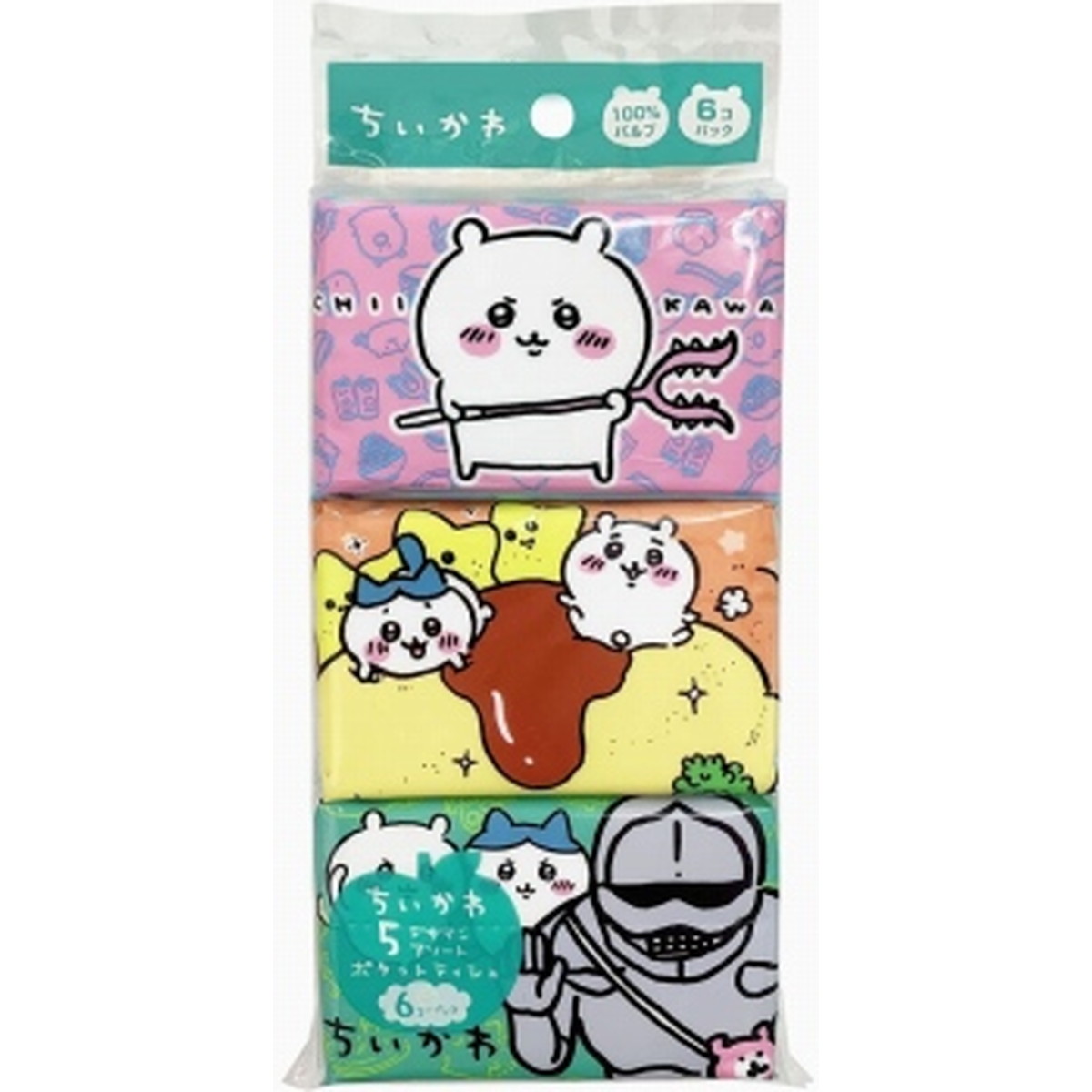 楽天市場】河野製紙 ちいかわ ミニポケットティシュ 9コパック