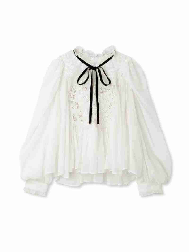 SALE／30%OFF】エンブロイダリー楊柳ブラウス SNIDEL スナイデル