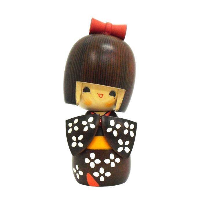 楽天市場】卯三郎こけし 創作こけし 乙女袖 赤 山岸政好作 : 海外電気CLUB