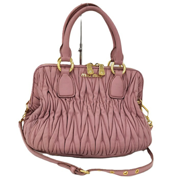 楽天市場】MIUMIU ミュウミュウ マテラッセ ナッパクリスタル 2WAY