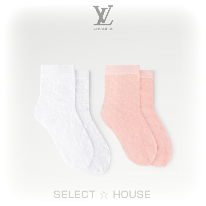 楽天市場】LOUIS VUITTON ニーハイ ソックス LVロゴチャーム付き lv