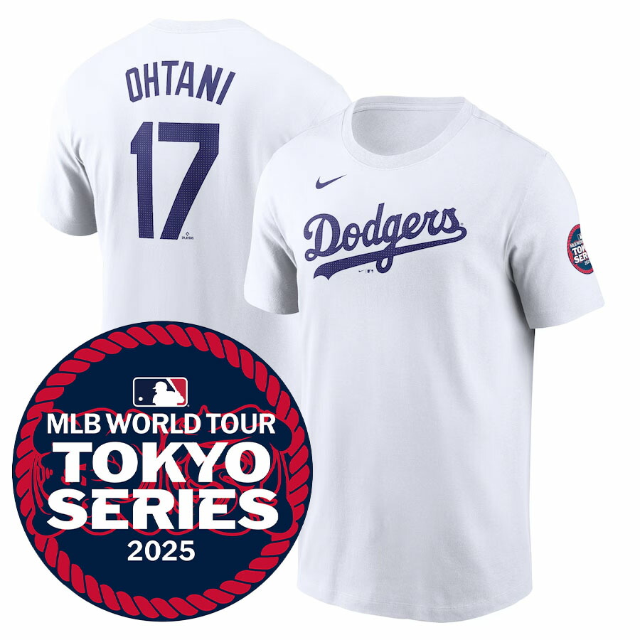 楽天市場】MLB 大谷翔平 ドジャース Tシャツ 2024 ネーム&ナンバー T