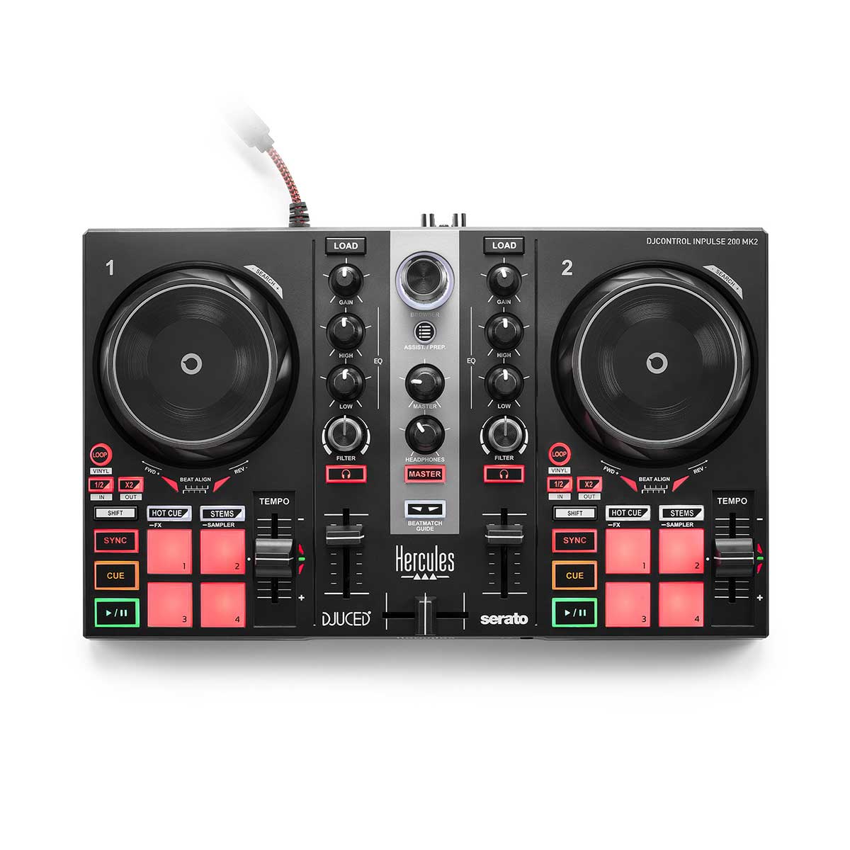 楽天市場】HERCULES DJControl Mix djay用 DJコントローラー