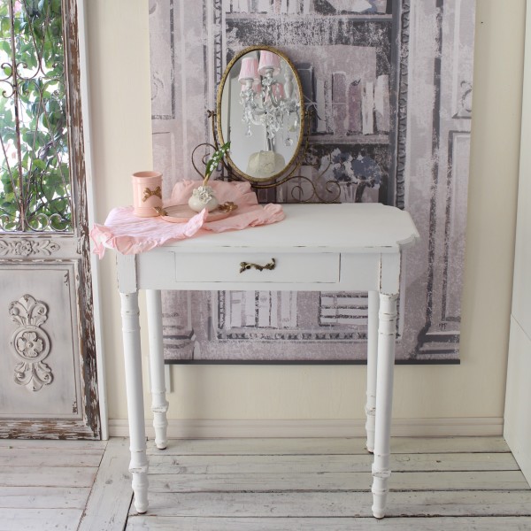 楽天市場】ドレッサー アンティーク調 ミラー付き ホワイト フランス