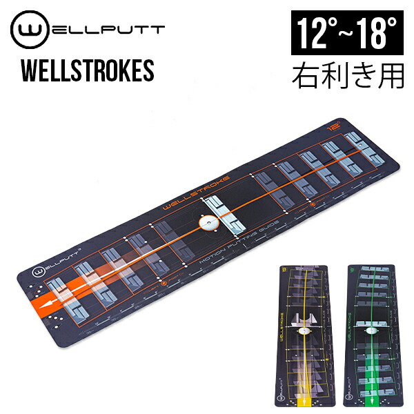 楽天市場】ウェルパット Wellputt パターマット WELLSTROKES 右利き用