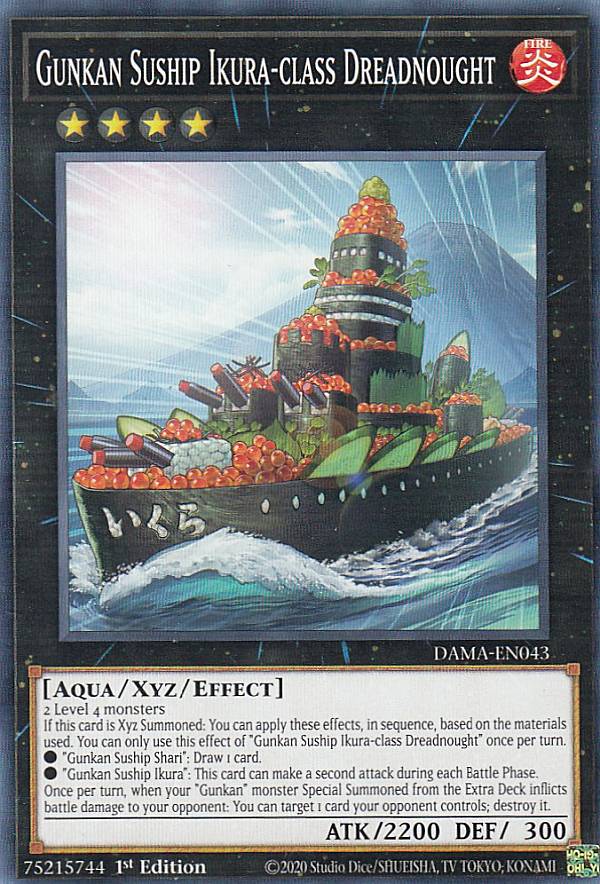 楽天市場】遊戯王 弩級軍貫-いくら型一番艦（レア）DAMA-JP043 炎属性