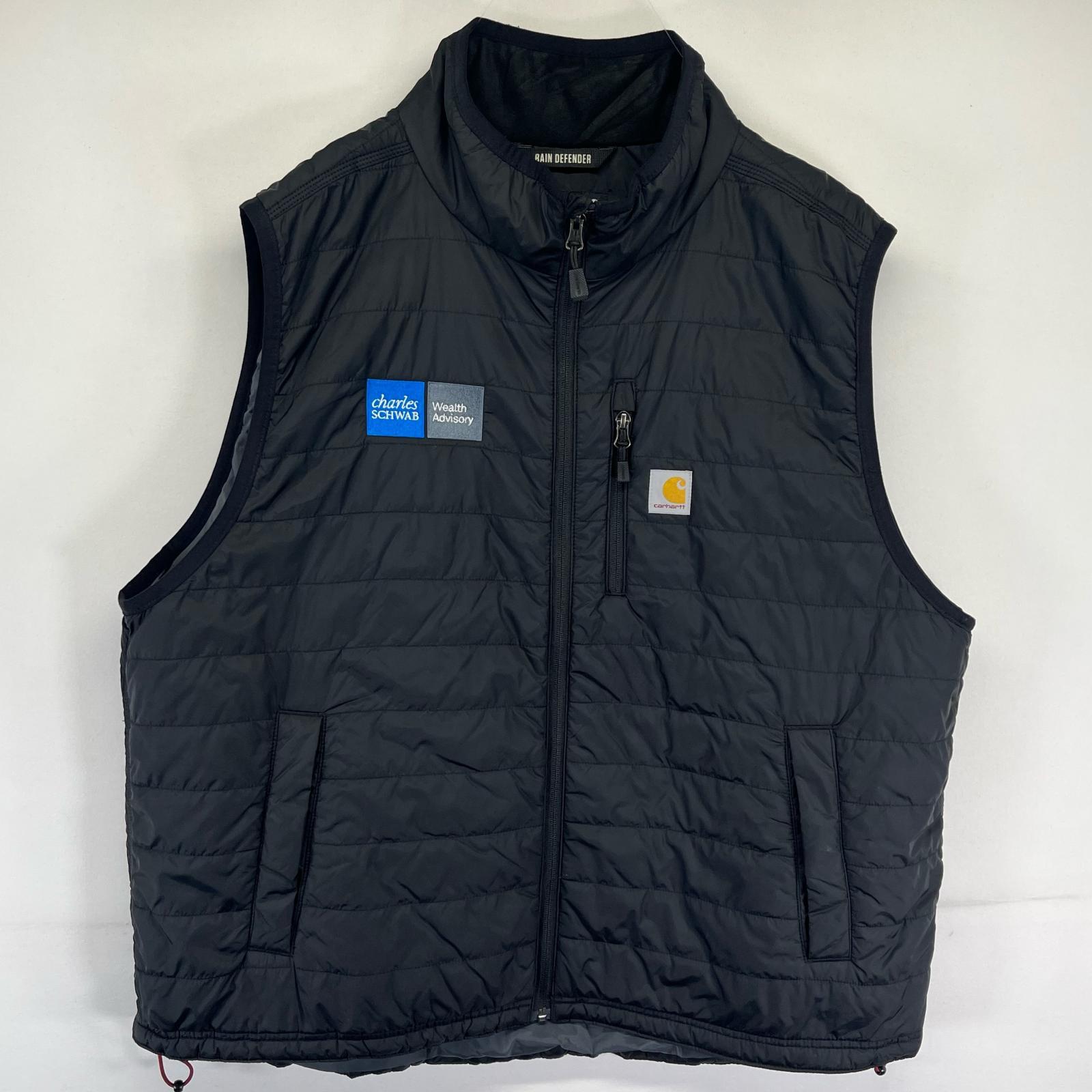 楽天市場】Carhartt カーハート ベスト サイズ:XL 90s 企業ロゴ刺繍