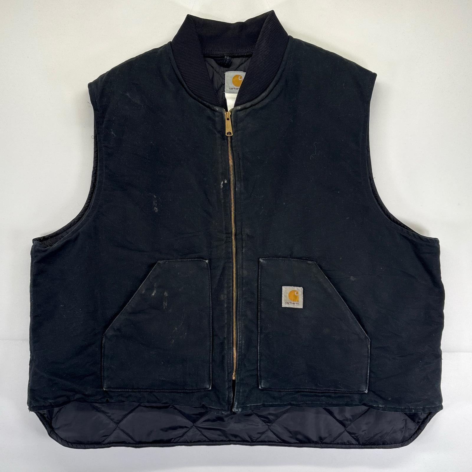 楽天市場】Carhartt カーハート ベスト サイズ:XL 90s 企業ロゴ刺繍