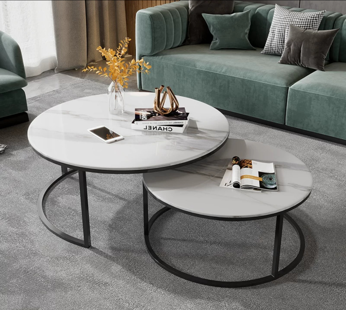 楽天市場】A051878高級寝室用テーブル 人造大理石ローテーブル