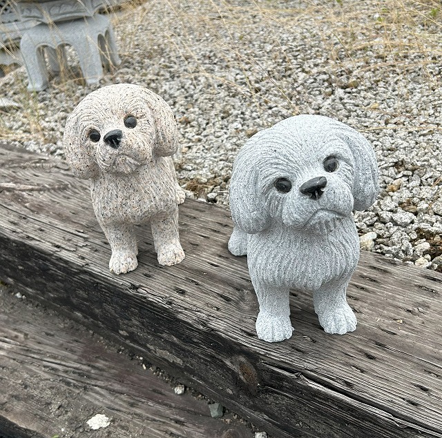 楽天市場】【送料無料】寝そべり犬(御影石)【犬のオーナメント】【犬の