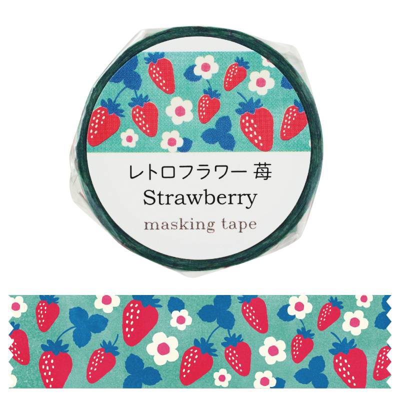 楽天市場】15mm幅マスキングテープ3柄セット・いちご : 京都文具屋